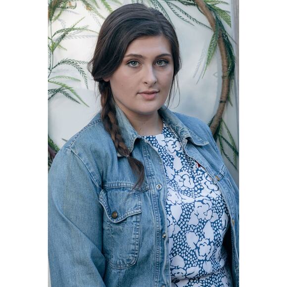 Vintage Short Sleeve Blue and White Floral Dress - Picture 3 of 6